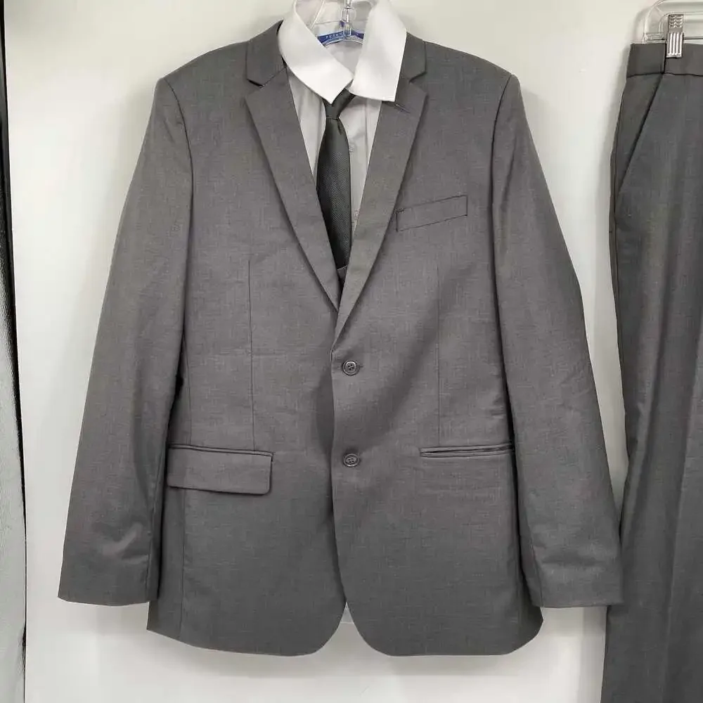 Perry Ellis 5PC Suit Set | Boys’ 18 Regular Gray Formal Polyester